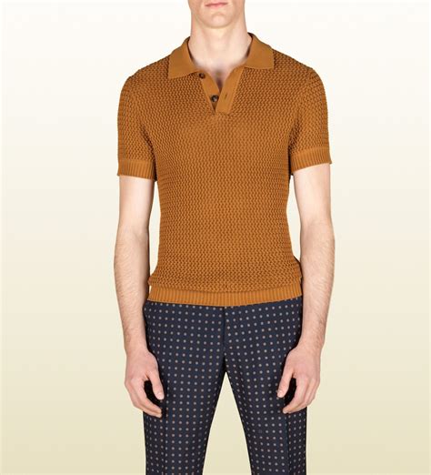 yellow gucci shirt mens|authentic men Gucci shirts.